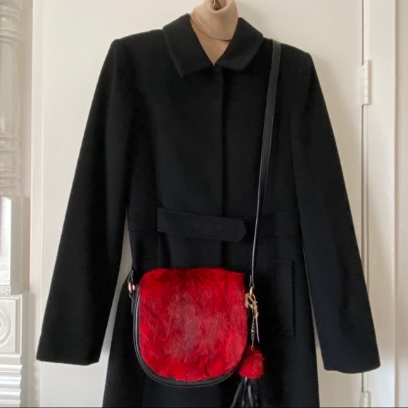 Handmade Real Rabbit Red Fur Handbag - Picture 8 of 8